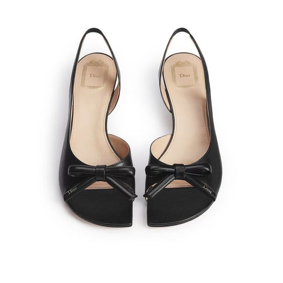 Christian Dior Women Slingback Bow Sandal With Heel - Picture 3 of 6